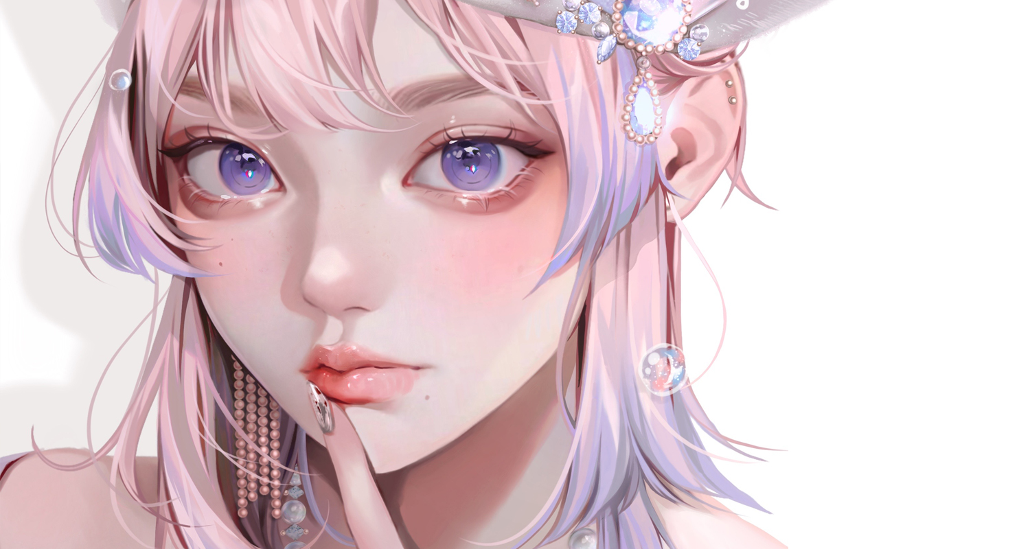 Fanart of the character Kokomi from the game Genshin Impact semirealistic digital art